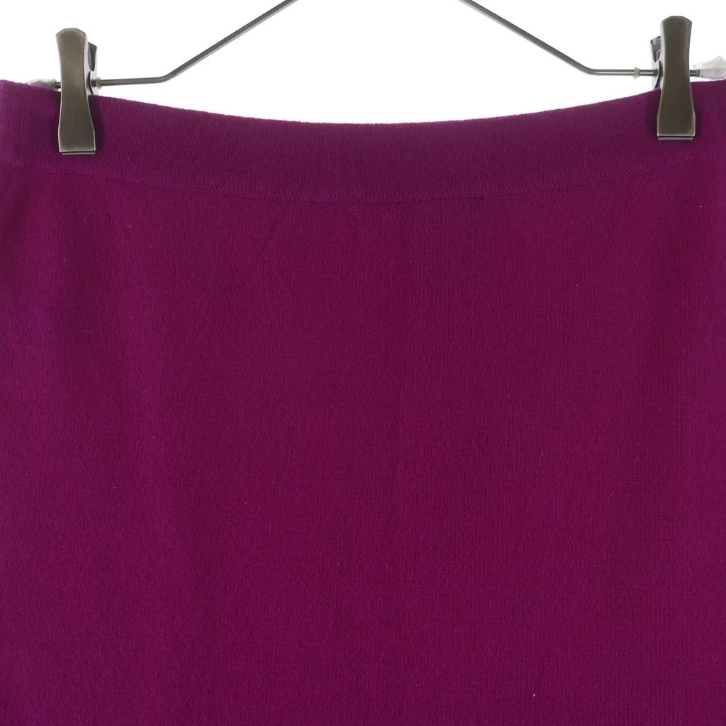 Chanel CC Logo Button Ensemble Skirt Knee Length Purple 42 — view 4