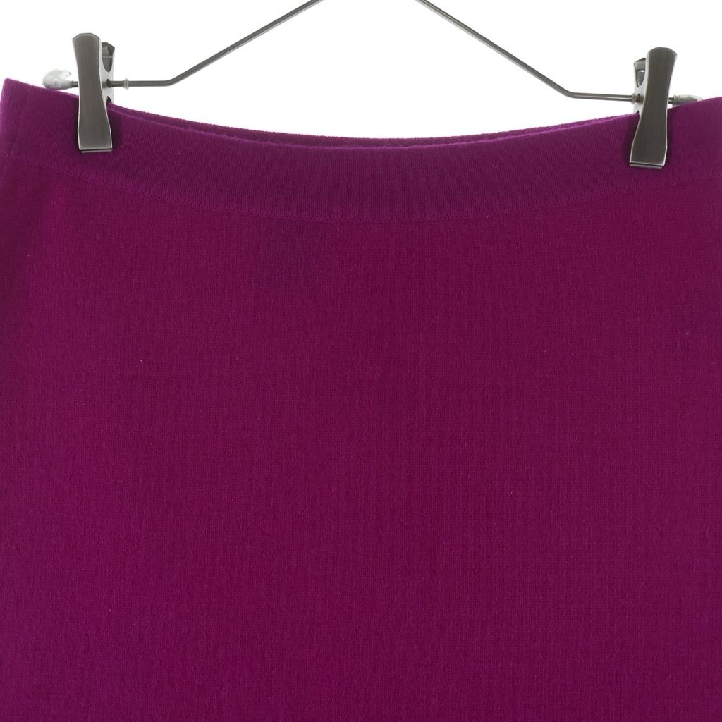 Chanel CC Logo Button Ensemble Skirt Knee Length Purple 42 — view 3