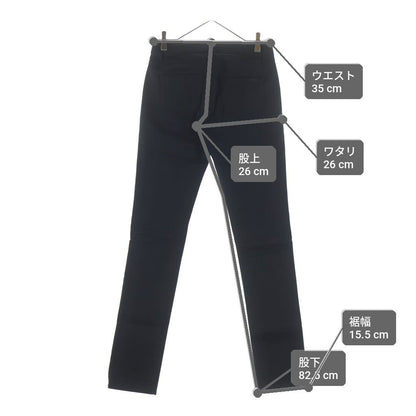 Saint Laurent Paris Skinny Denim Pants Black 26 — view 9