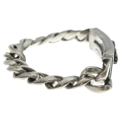 Chrome Hearts ID Floral Crs Cross ID Classic Link Bracelet Silver — view 3