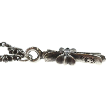 Chrome Hearts Tiny CH Pls Crs Fat Cross CH Plus Necklace Chain Pave Diamond — view 5