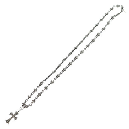 Chrome Hearts Tiny CH Pls Crs Fat Cross CH Plus Necklace Chain Pave Diamond — view 2
