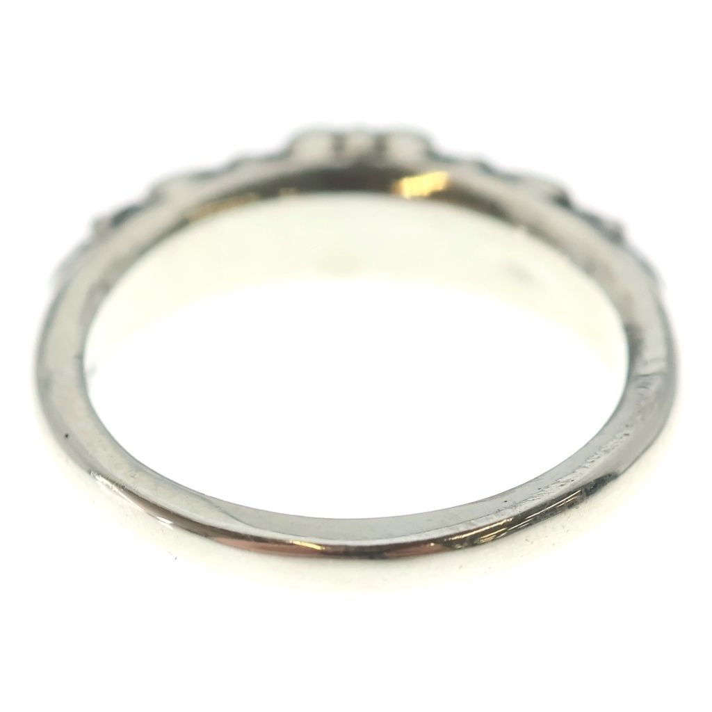 Chrome Hearts Baby Classic Floral Black Sling Silver Ring — view 2