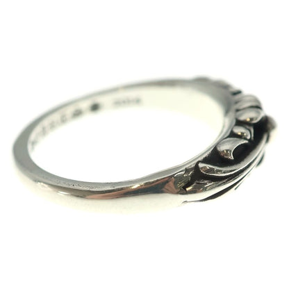 Chrome Hearts Baby Classic Floral Black Sling Silver Ring — view 3