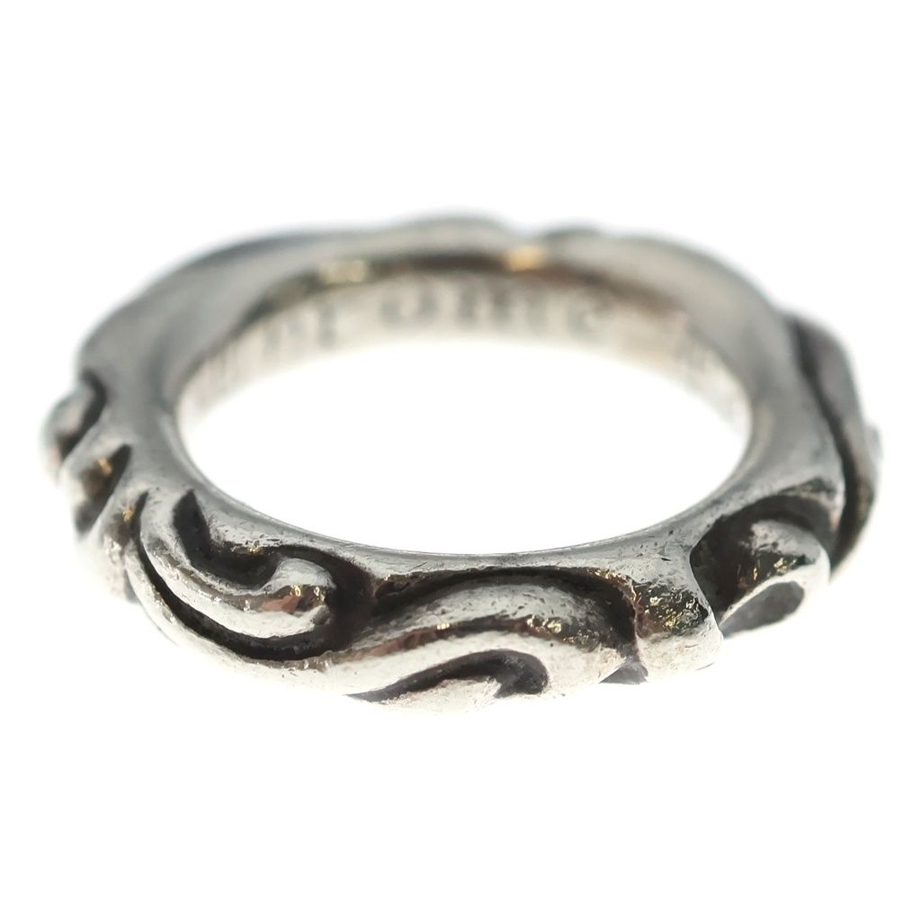 Chrome Hearts Scrl Band Scroll Ring Silver — view 4