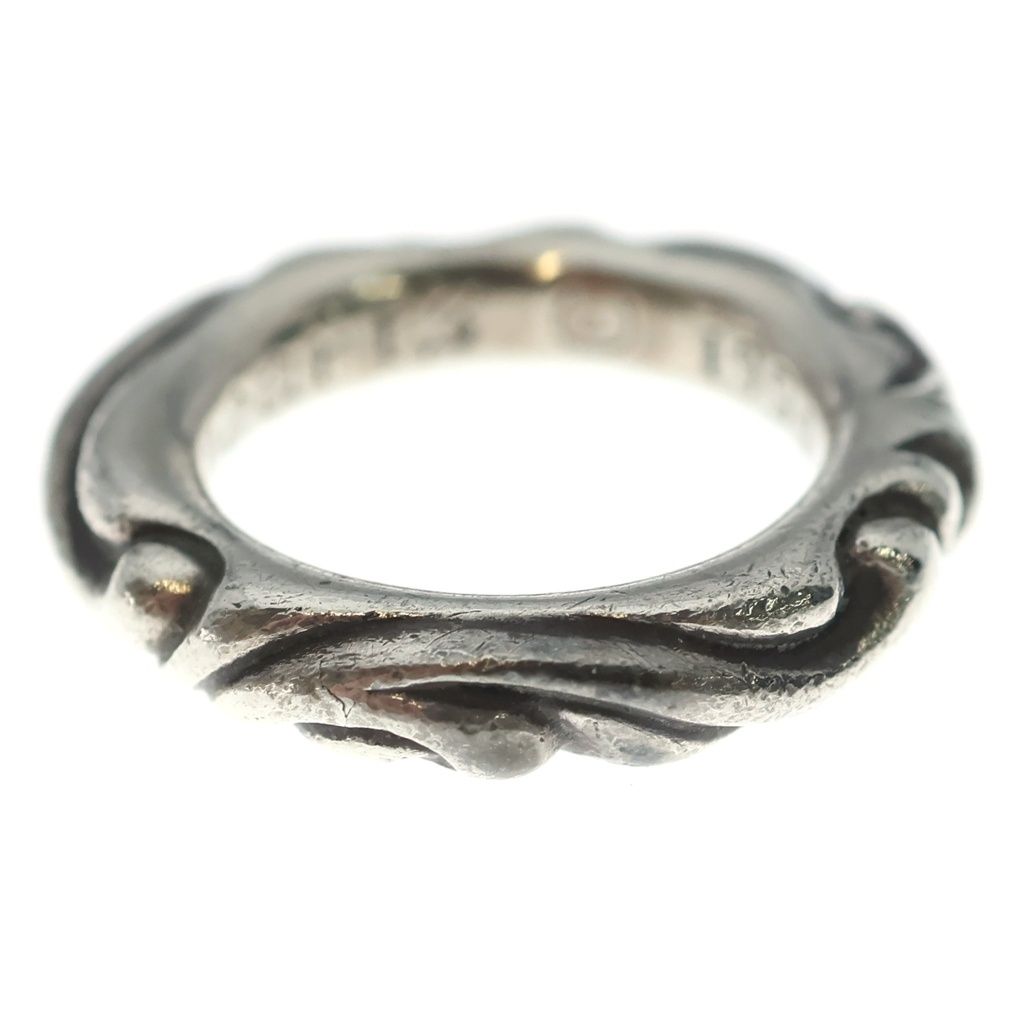 Chrome Hearts Scrl Band Scroll Ring Silver — view 3