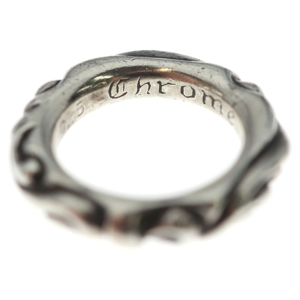 Chrome Hearts Scrl Band Scroll Ring Silver — view 5