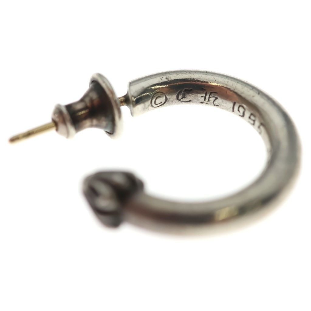 Chrome Hearts Hoop Plain Earrings Silver — view 5