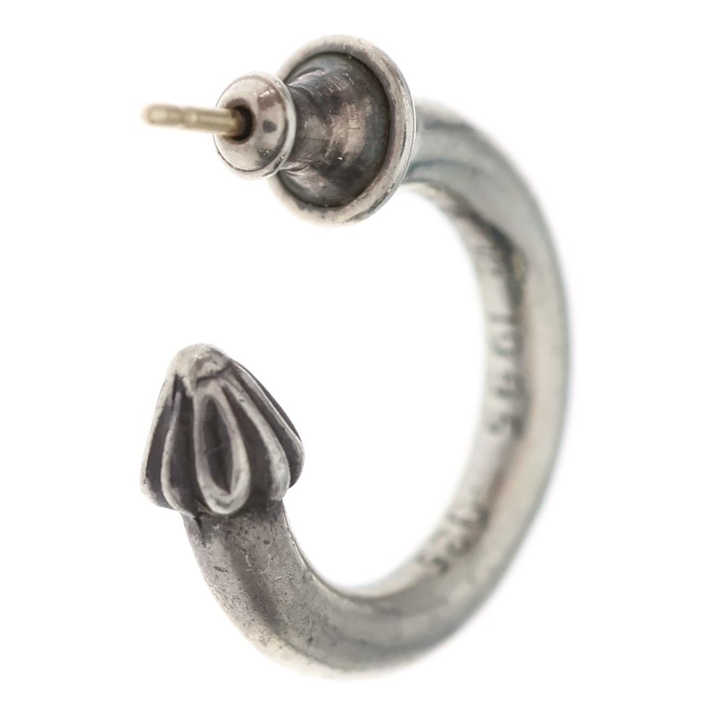 Chrome Hearts Hoop Plain Earrings Silver — view 2