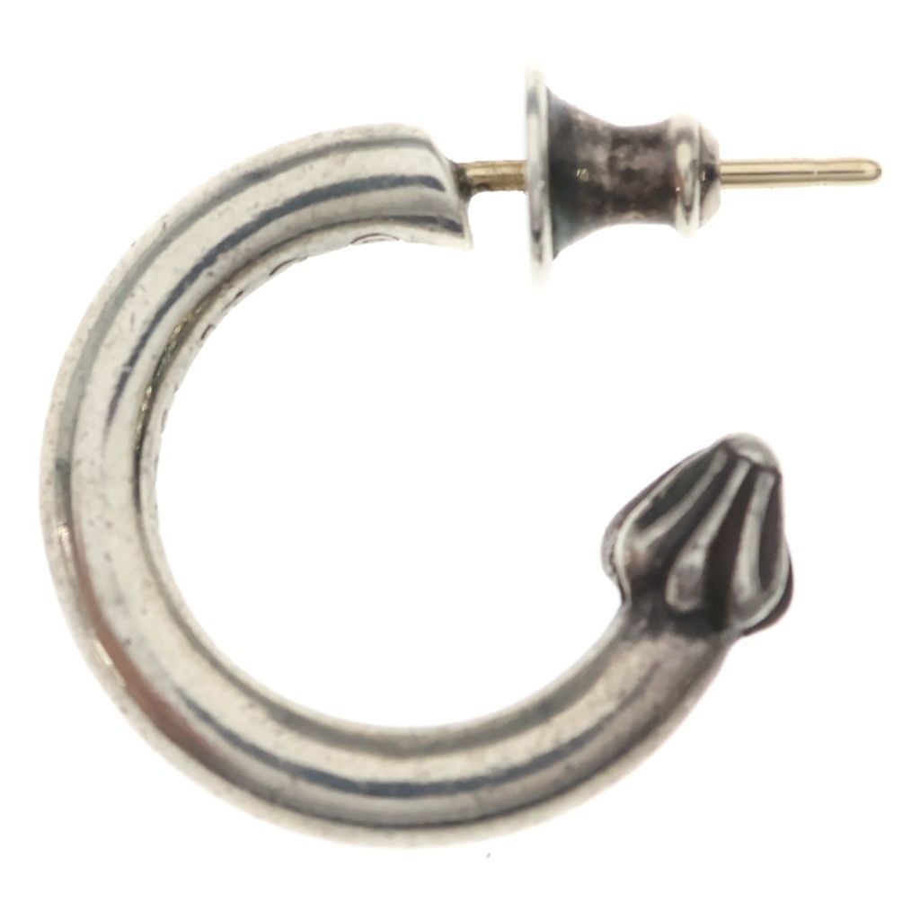 Chrome Hearts Hoop Plain Earrings Silver — view 3
