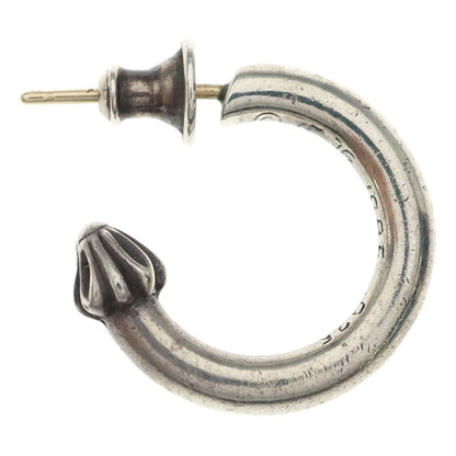 Chrome Hearts Hoop Plain Earrings Silver — view 4