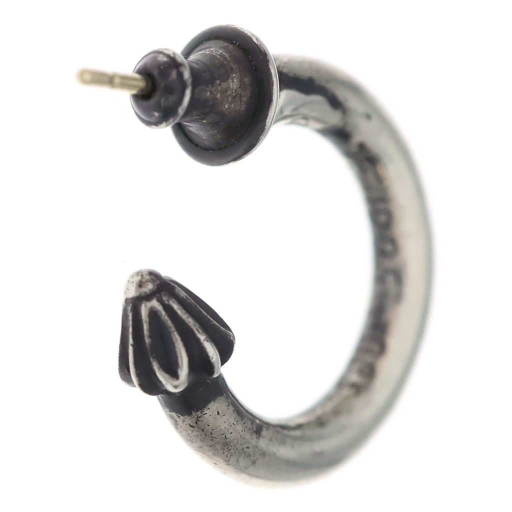 Chrome Hearts Hoop Plain Earrings Silver — view 2