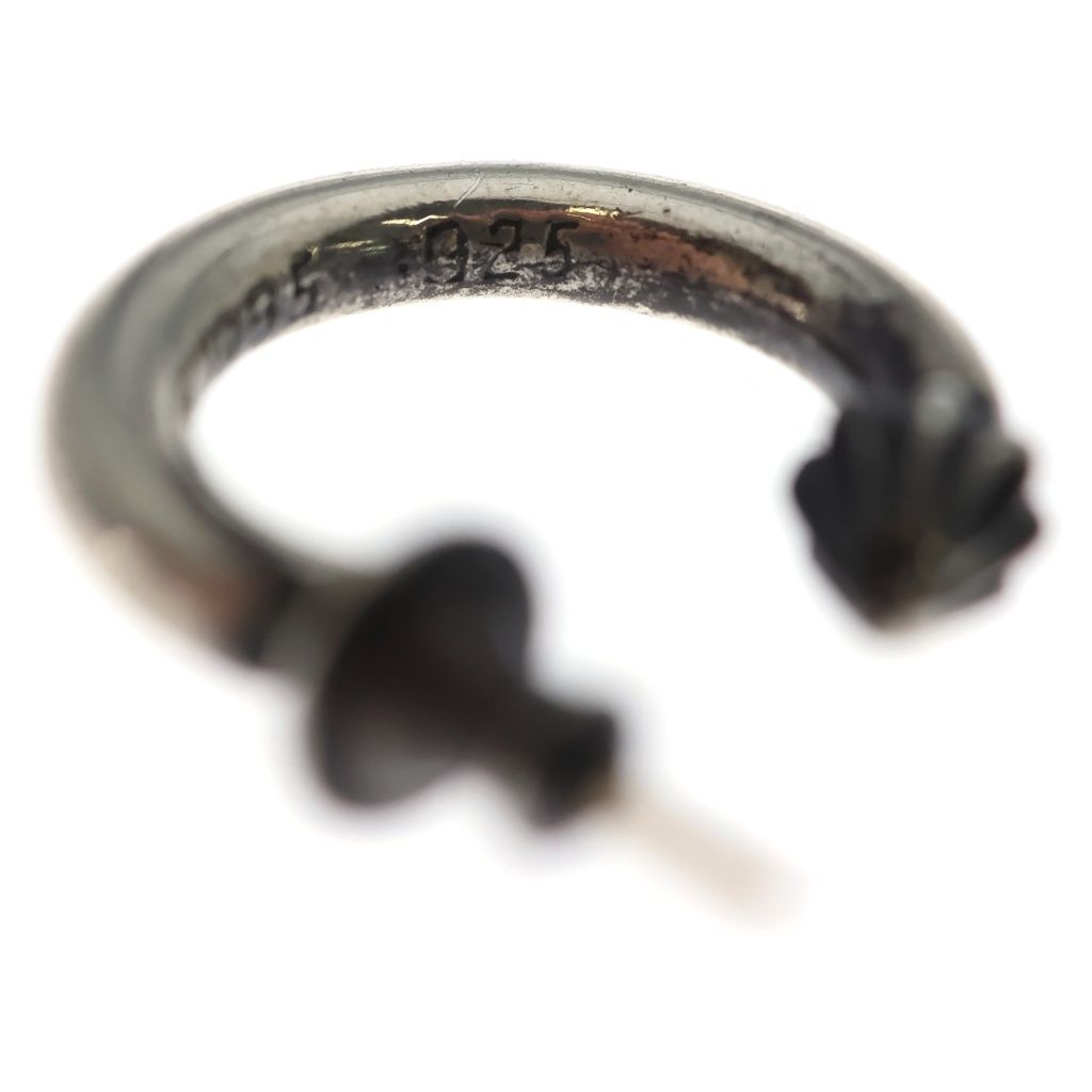 Chrome Hearts Hoop Plain Earrings Silver — view 6