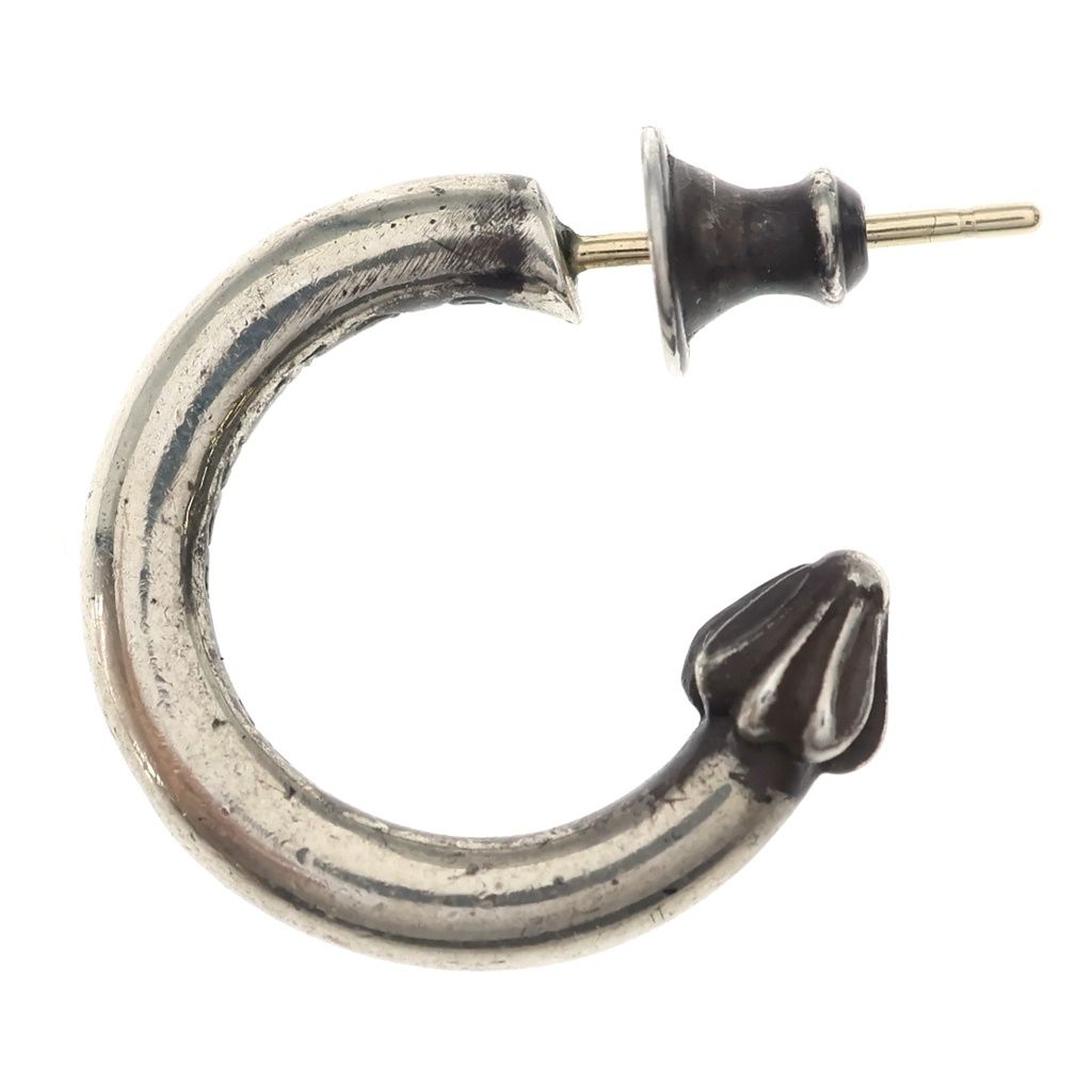 Chrome Hearts Hoop Plain Earrings Silver — view 3