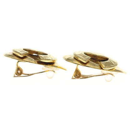 Chanel Vintage CC Logo Earrings Gold — view 3