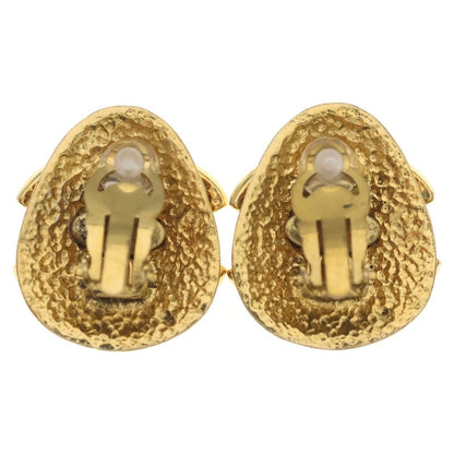 Chanel Vintage CC Logo Earrings Gold — view 2