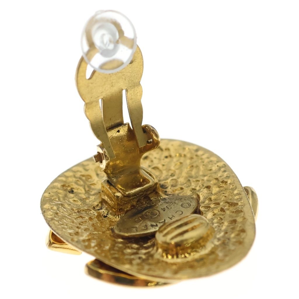Chanel Vintage CC Logo Earrings Gold — view 6