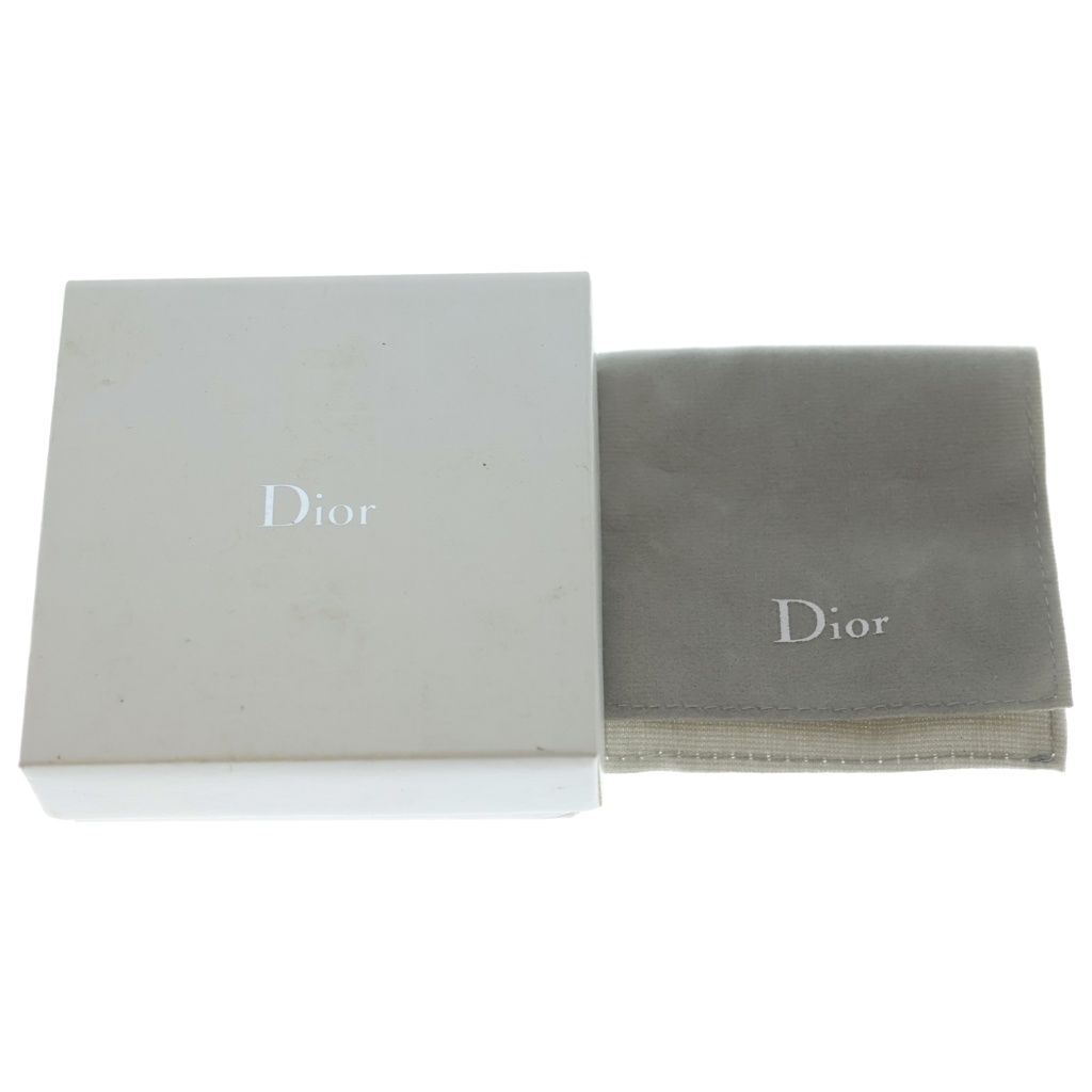 Dior Rhinestone Flower Necklace Pink Silver — view 6