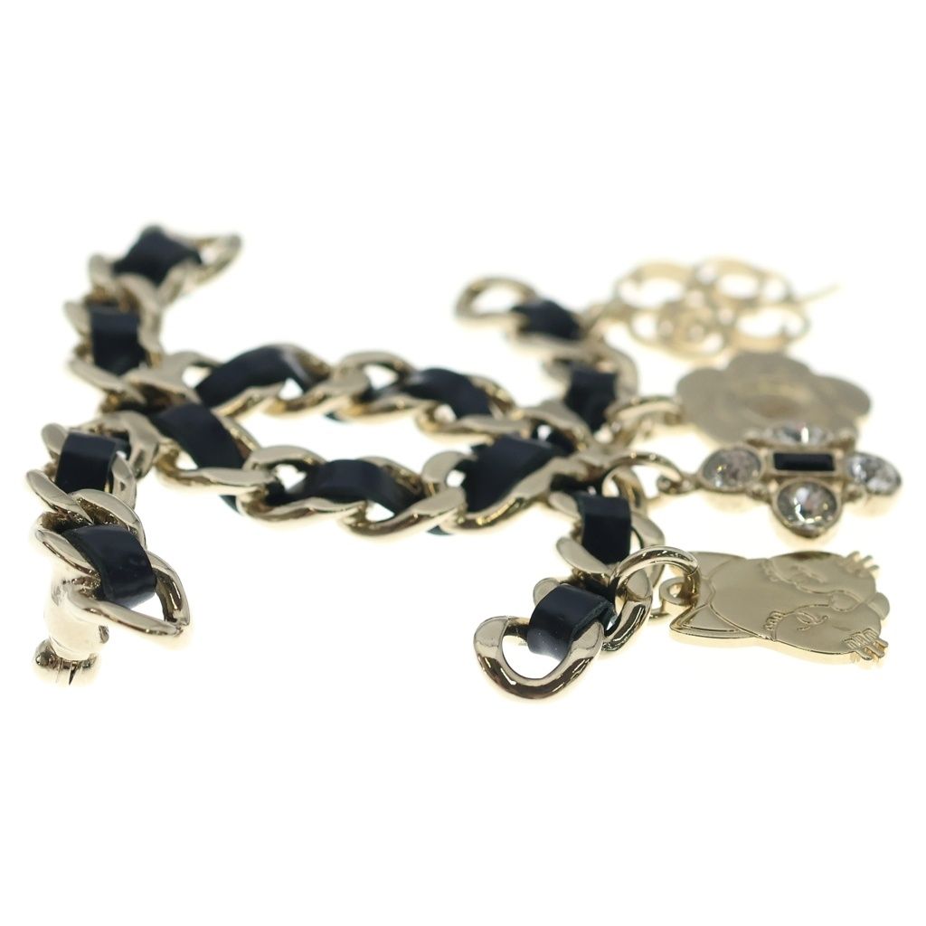 Chanel CC Logo Charm Icon Brooch Pin Badge Gold 18 — view 4