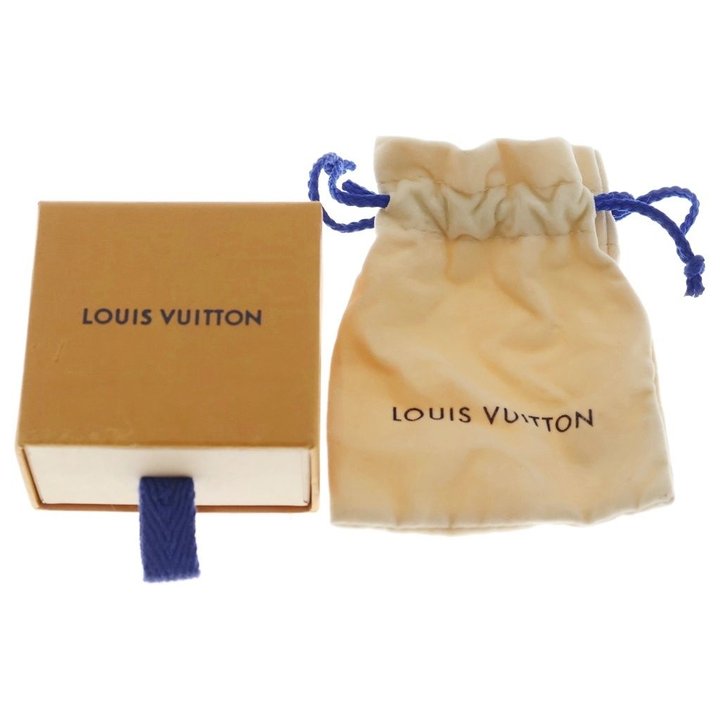 Louis Vuitton Nanogram Miniature Name Tag Pendant Chain Silver Gold — view 6