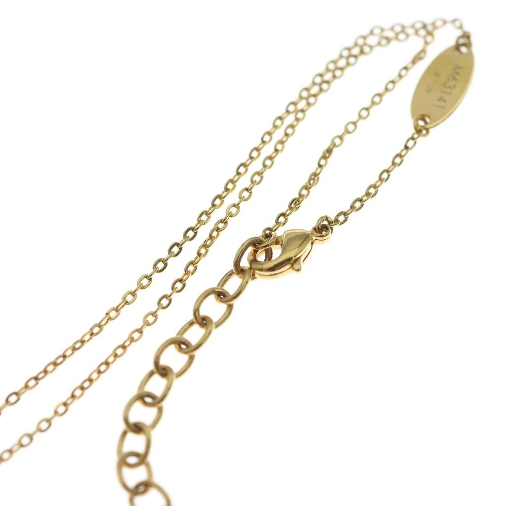 Louis Vuitton Nanogram Miniature Name Tag Pendant Chain Silver Gold — view 4