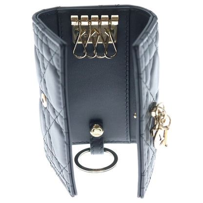 Dior My Aster Key Case My Cannage Lambskin Black Key Holder — view 4