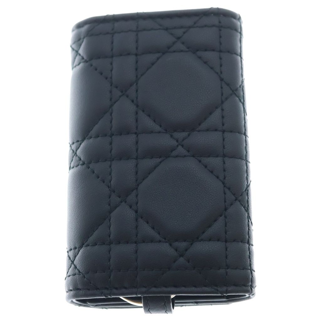 Dior My Aster Key Case My Cannage Lambskin Black Key Holder — view 2