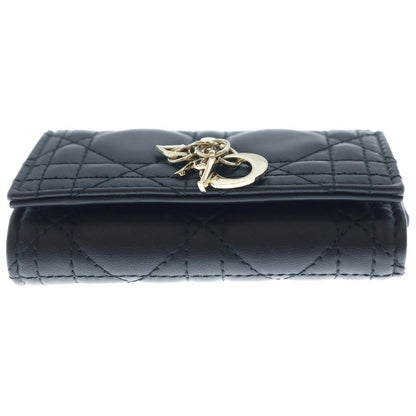 Dior My Aster Key Case My Cannage Lambskin Black Key Holder — view 3