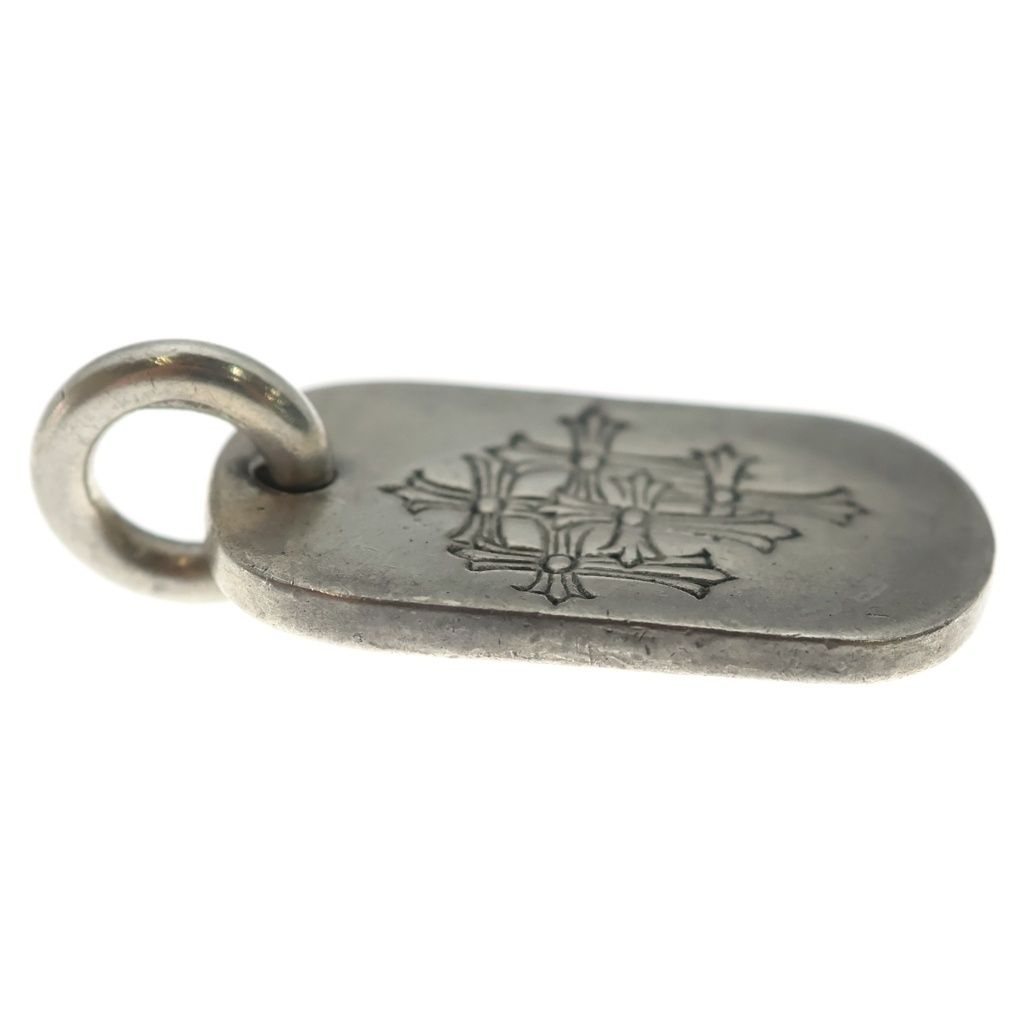 Chrome Hearts D Tag Sml Small Dog Tag Cemetery Gray Gold Silver Pendant — view 4