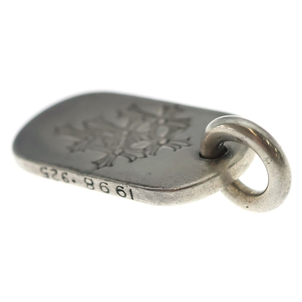 Chrome Hearts D Tag Sml Small Dog Tag Cemetery Gray Gold Silver Pendant — view 6