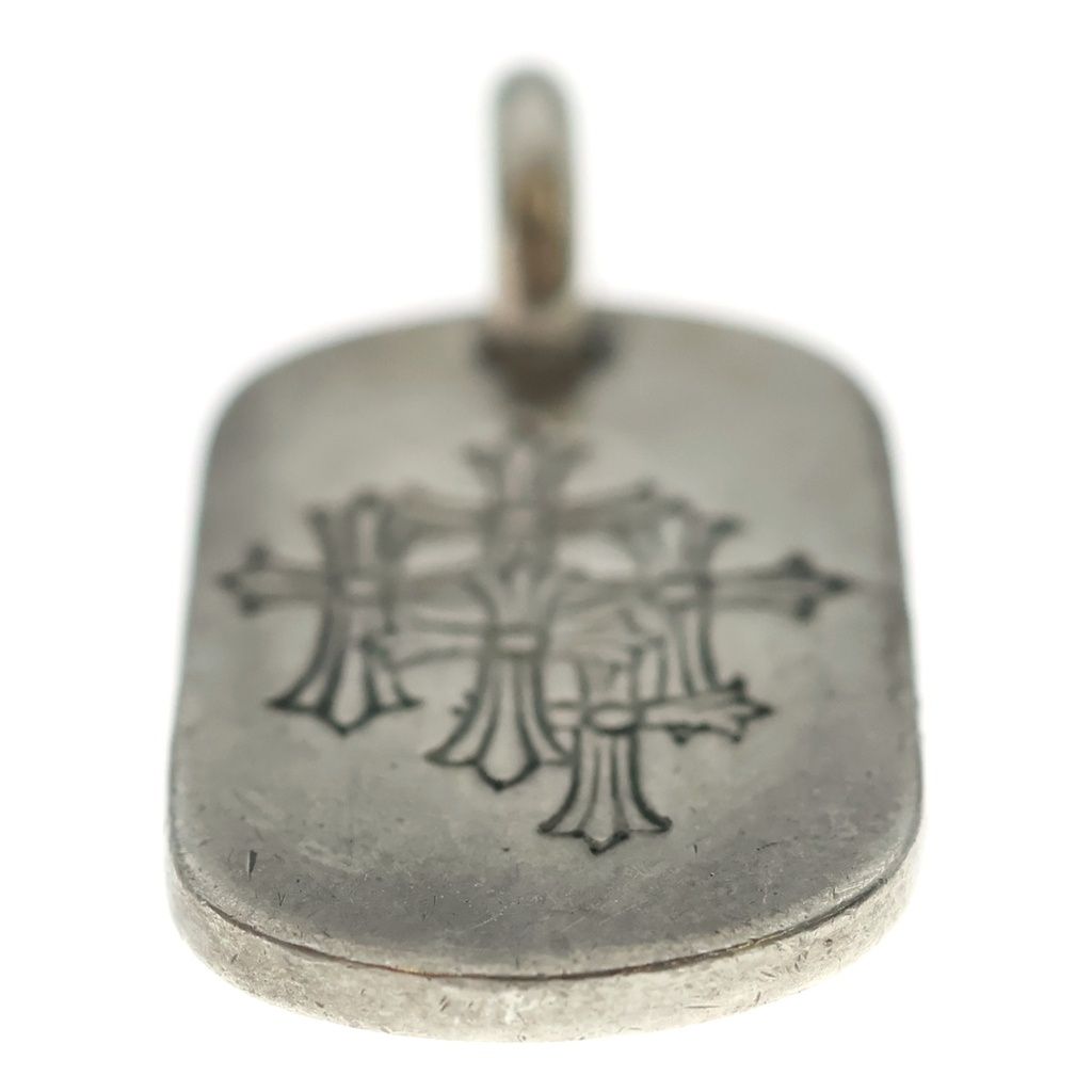 Chrome Hearts D Tag Sml Small Dog Tag Cemetery Gray Gold Silver Pendant — view 5