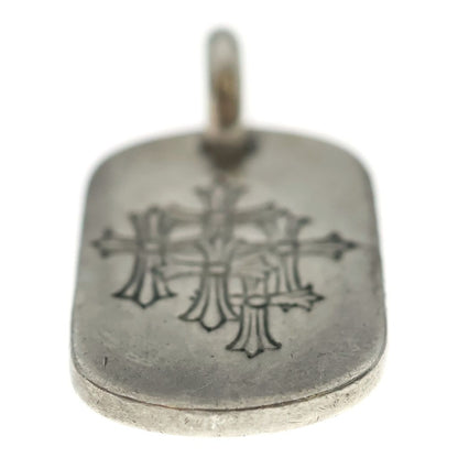 Chrome Hearts D Tag Sml Small Dog Tag Cemetery Gray Gold Silver Pendant — view 5