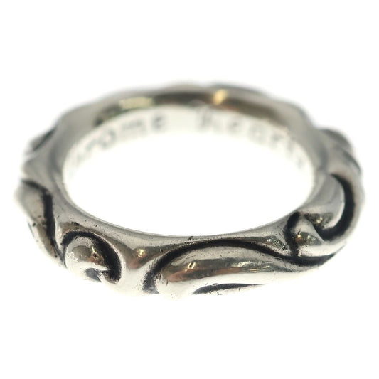 Chrome Hearts Scrl Band Scroll Ring Silver