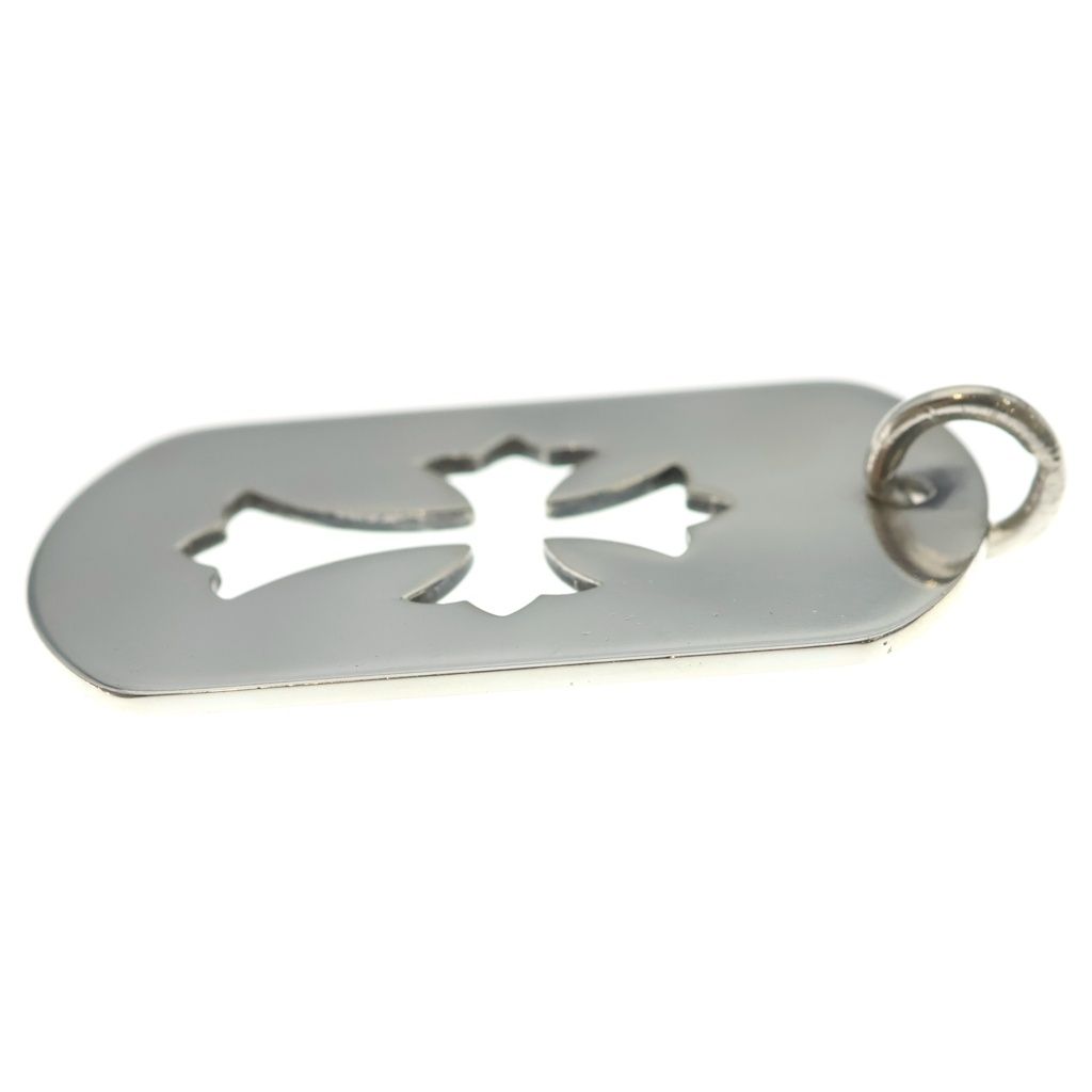 Chrome Hearts D Tag Lrg CO Crs Cutout Cross Dog Tag Large Pendant Silver — view 3