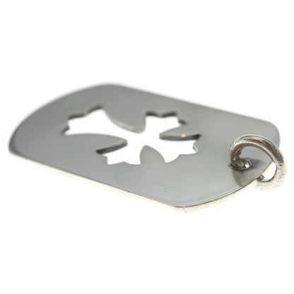 Chrome Hearts D Tag Lrg CO Crs Cutout Cross Dog Tag Large Pendant Silver — view 6