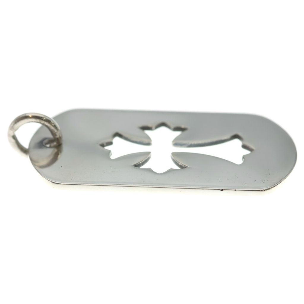 Chrome Hearts D Tag Lrg CO Crs Cutout Cross Dog Tag Large Pendant Silver — view 4