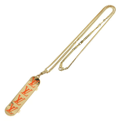 Louis Vuitton Pendant Skateboard Chain Necklace Gold — view 2