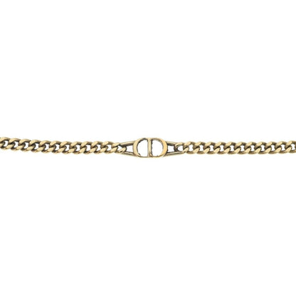 Dior CD Icon Chain Link Necklace Gold — view 3