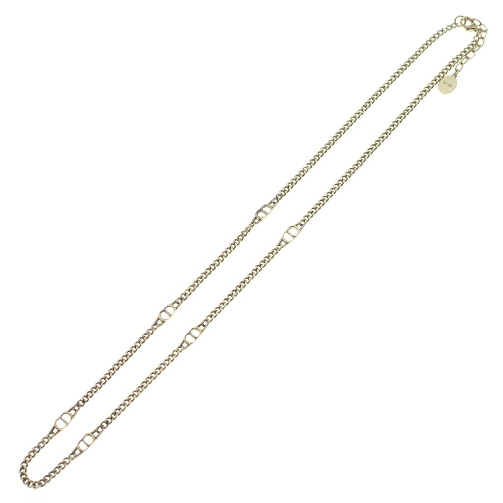 Dior CD Icon Chain Link Necklace Gold — view 2