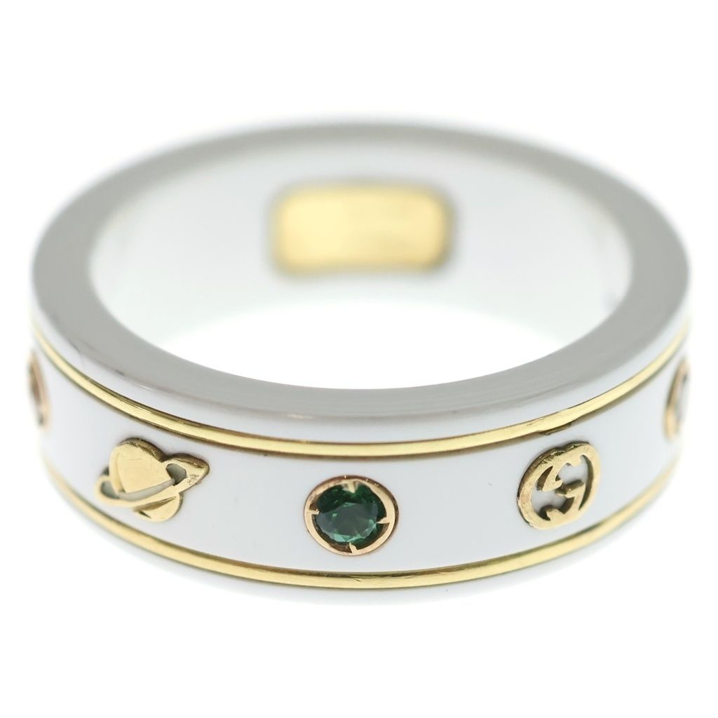 Gucci Gemstone Icon Ring White Ceramic — view 2