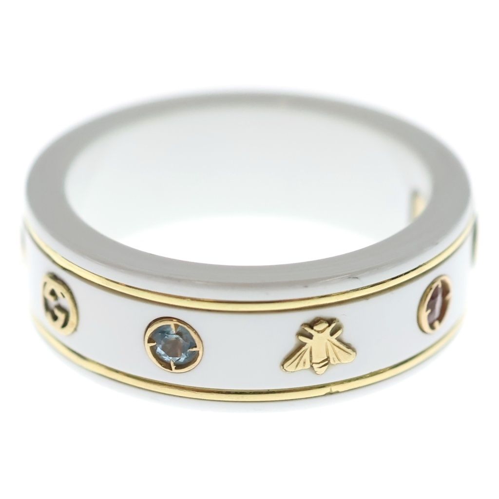 Gucci Gemstone Icon Ring White Ceramic — view 3