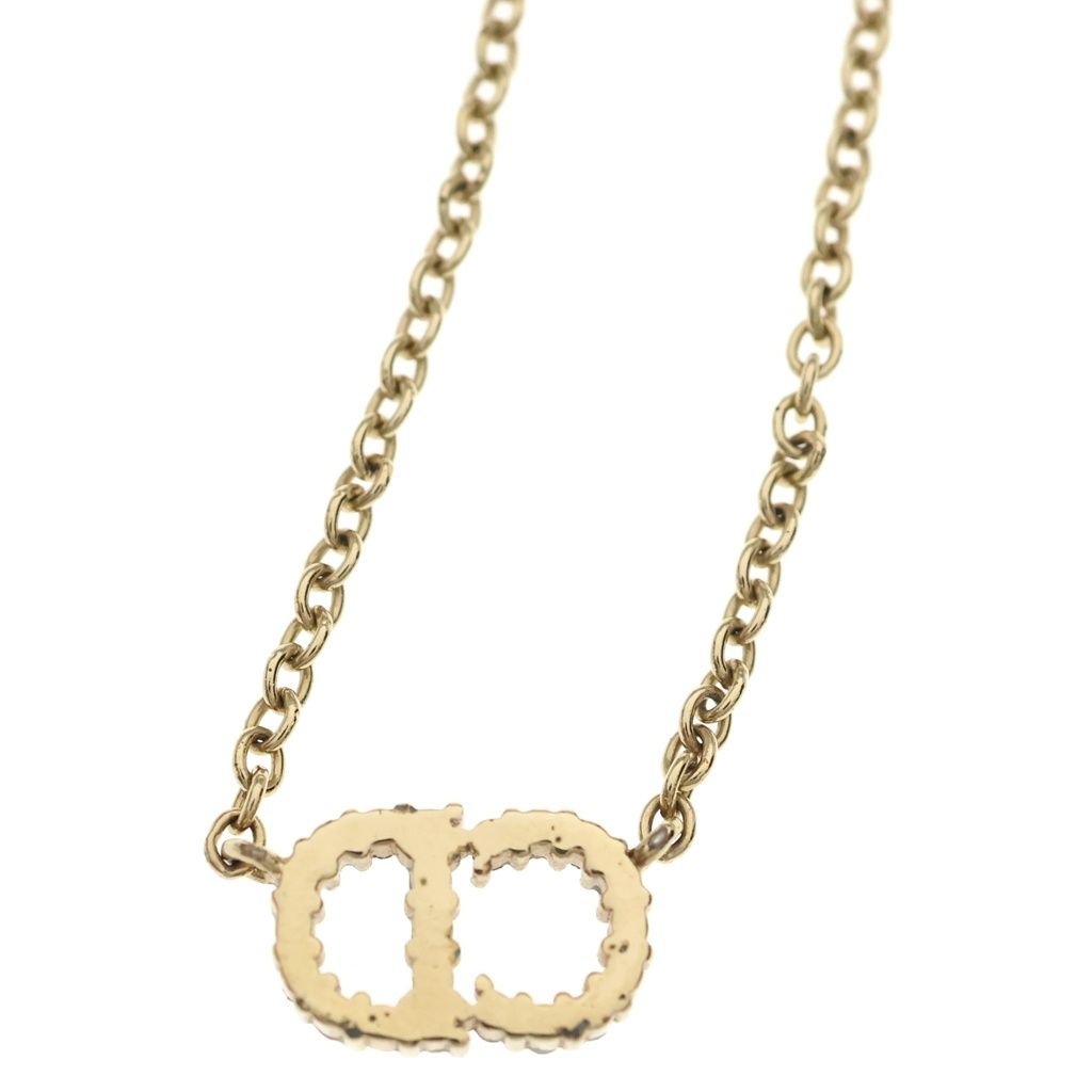 Tiffany & Co CD Logo Rhinestone Pendant Chain Gold — view 5