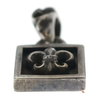 Chrome Hearts Flamed BS Flare Charm Necklace Silver — view 5