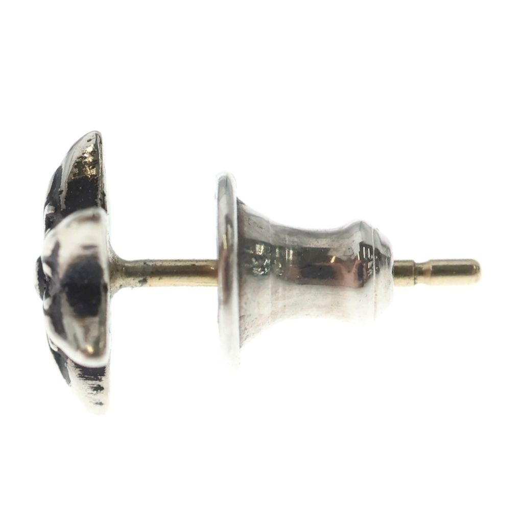 Chrome Hearts CO Star Stud Earrings Silver — view 3
