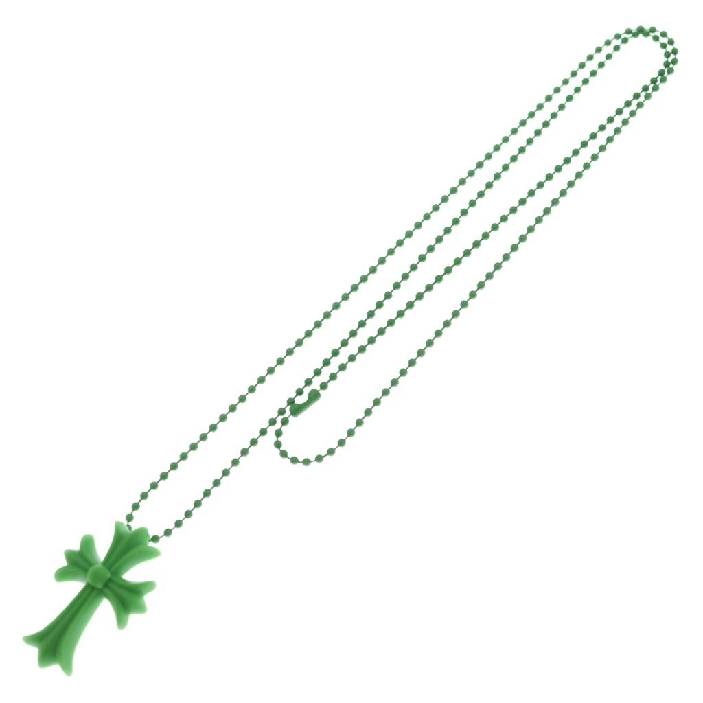 Chrome Hearts Rubber CH Crs Sml Small CH Cross Necklace Silicone — view 2