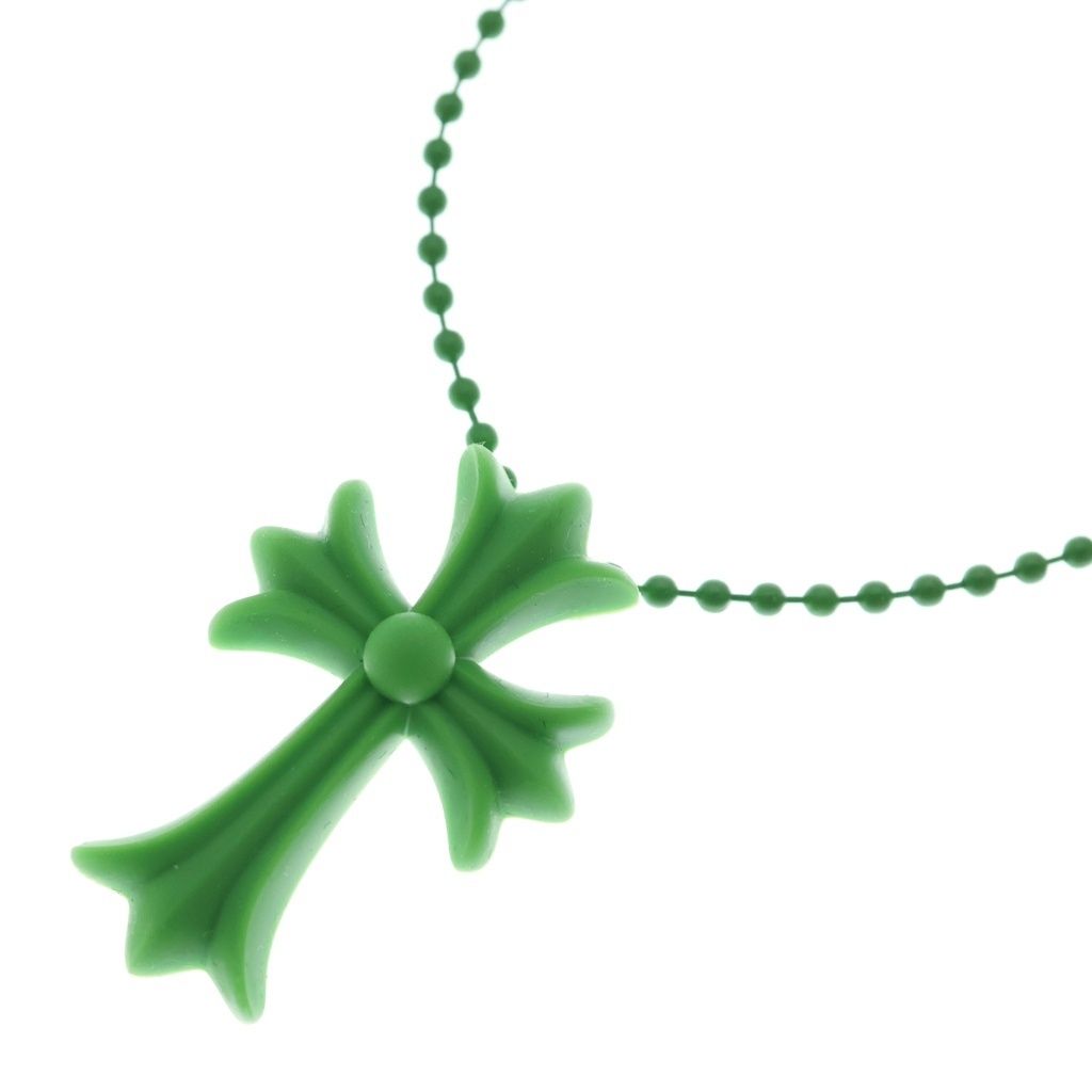 Chrome Hearts Rubber CH Crs Sml Small CH Cross Necklace Silicone
