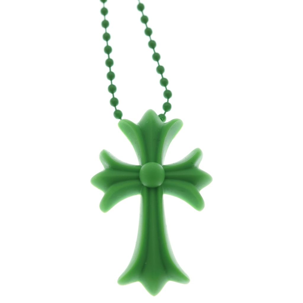 Chrome Hearts Rubber CH Crs Sml Small CH Cross Necklace Silicone — view 3