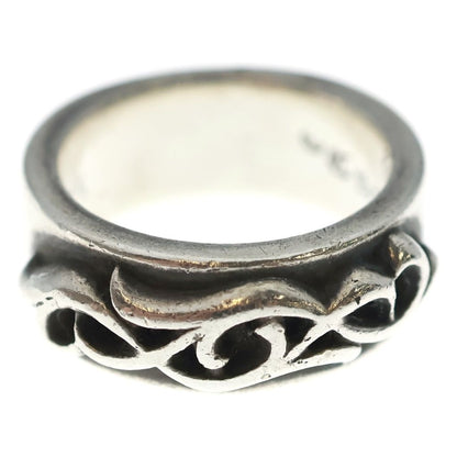 Chrome Hearts Dbl Narrow Vine Band Double Silver Ring — view 2