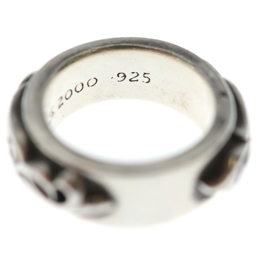 Chrome Hearts Dbl Narrow Vine Band Double Silver Ring — view 6