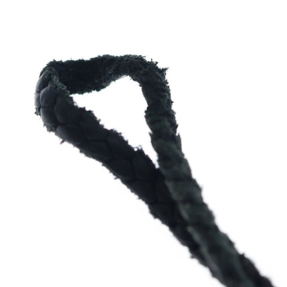 Chrome Hearts Leather Braid Scroll Necklace Black Silver — view 3